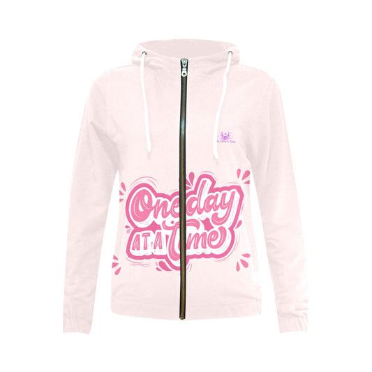 Rabbit Pink Zip Hoodie