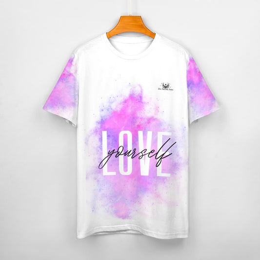 Love Yourself White Cotton T-Shirt