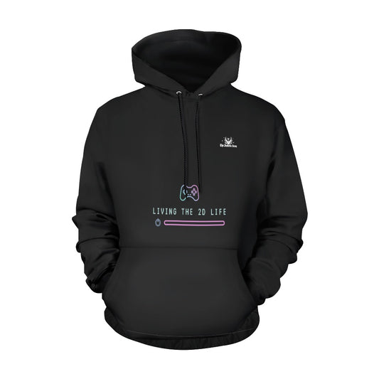 2D Life Black Hoodie