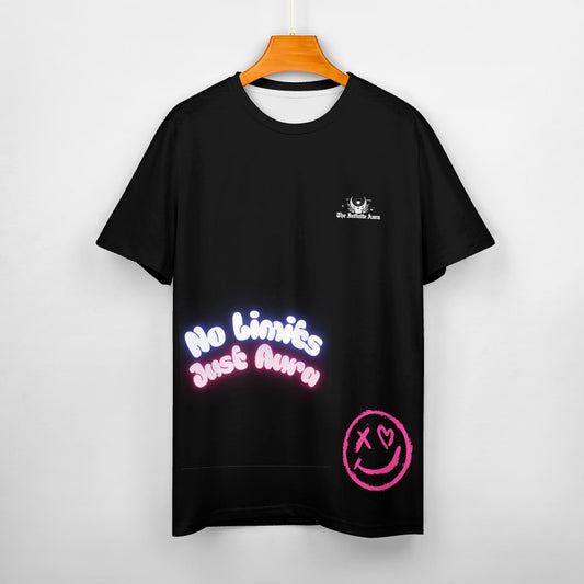 No Limits Black Cotton T-shirt
