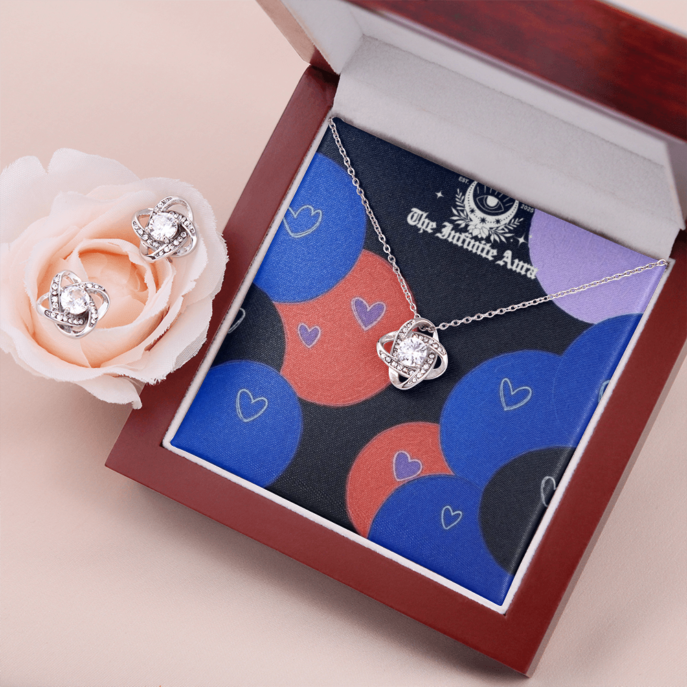 Love Knot Necklace & Earring Set