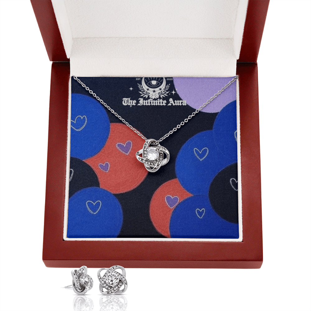 Love Knot Necklace & Earring Set