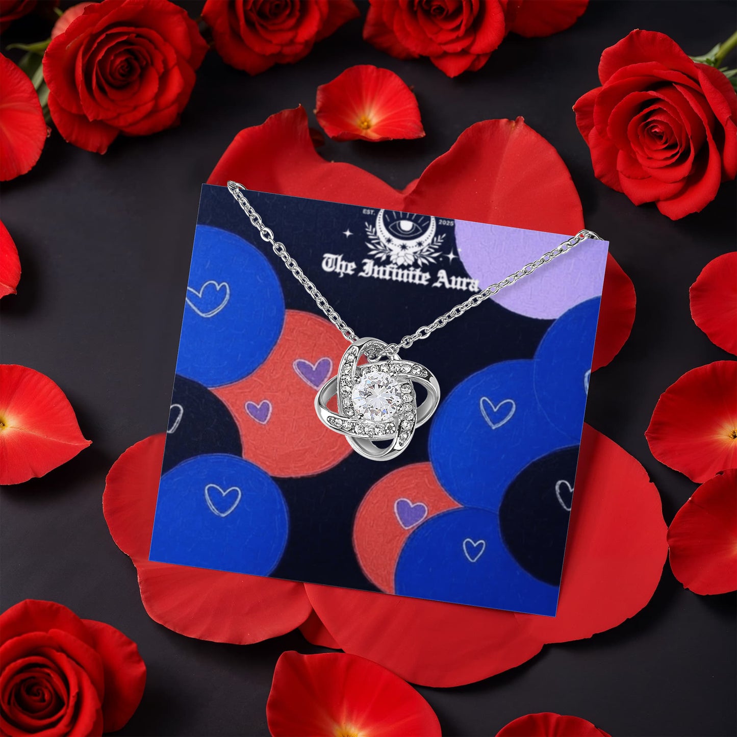 Love Knot with Rotating Rose Gift Box