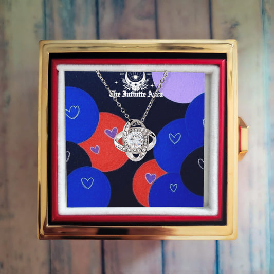 Love Knot with Rotating Rose Gift Box