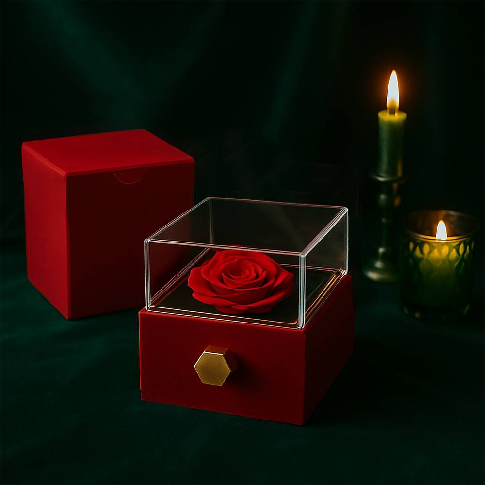 Love Knot with Rotating Rose Box