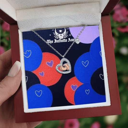 Baby Feet Heart Necklace