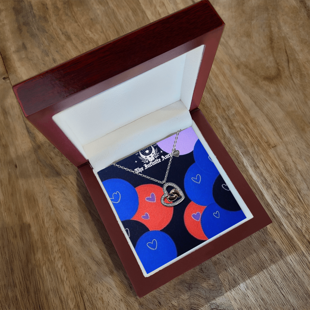 Baby Feet Heart Necklace