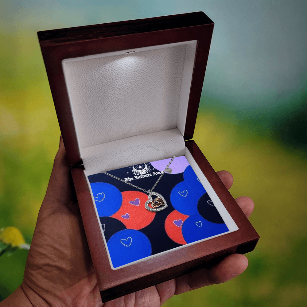 Baby Feet Heart Necklace