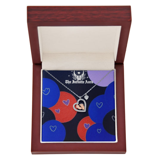 Baby Feet Heart Necklace