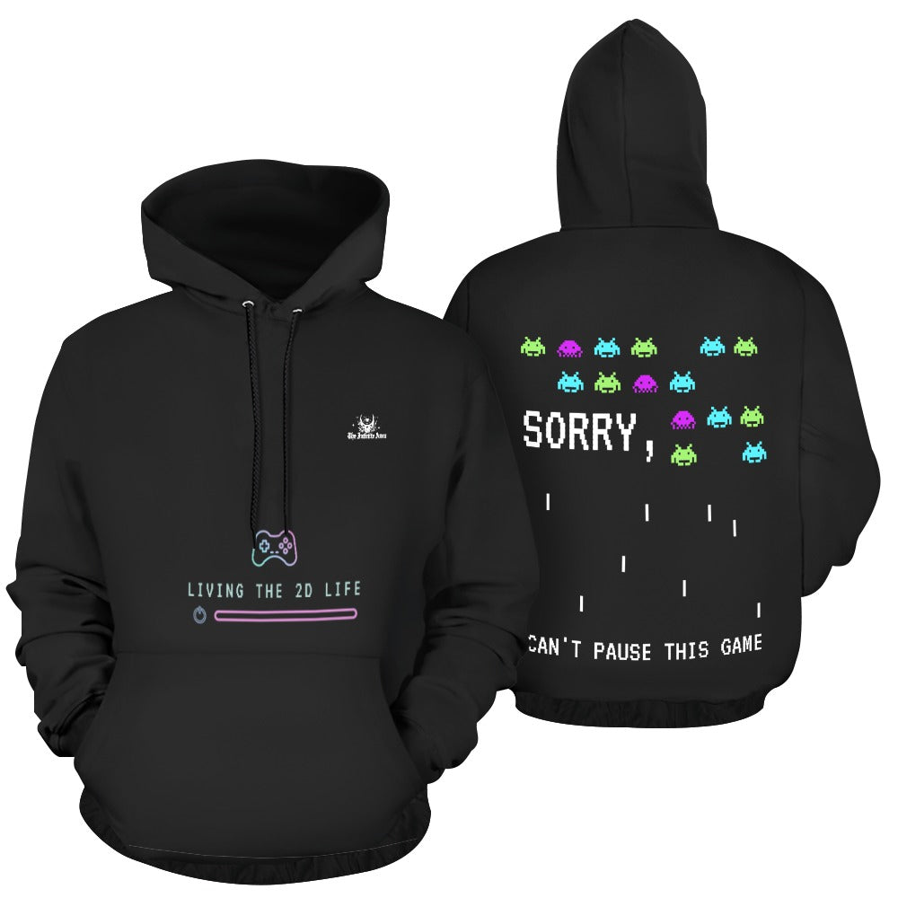 2D Life Black Hoodie