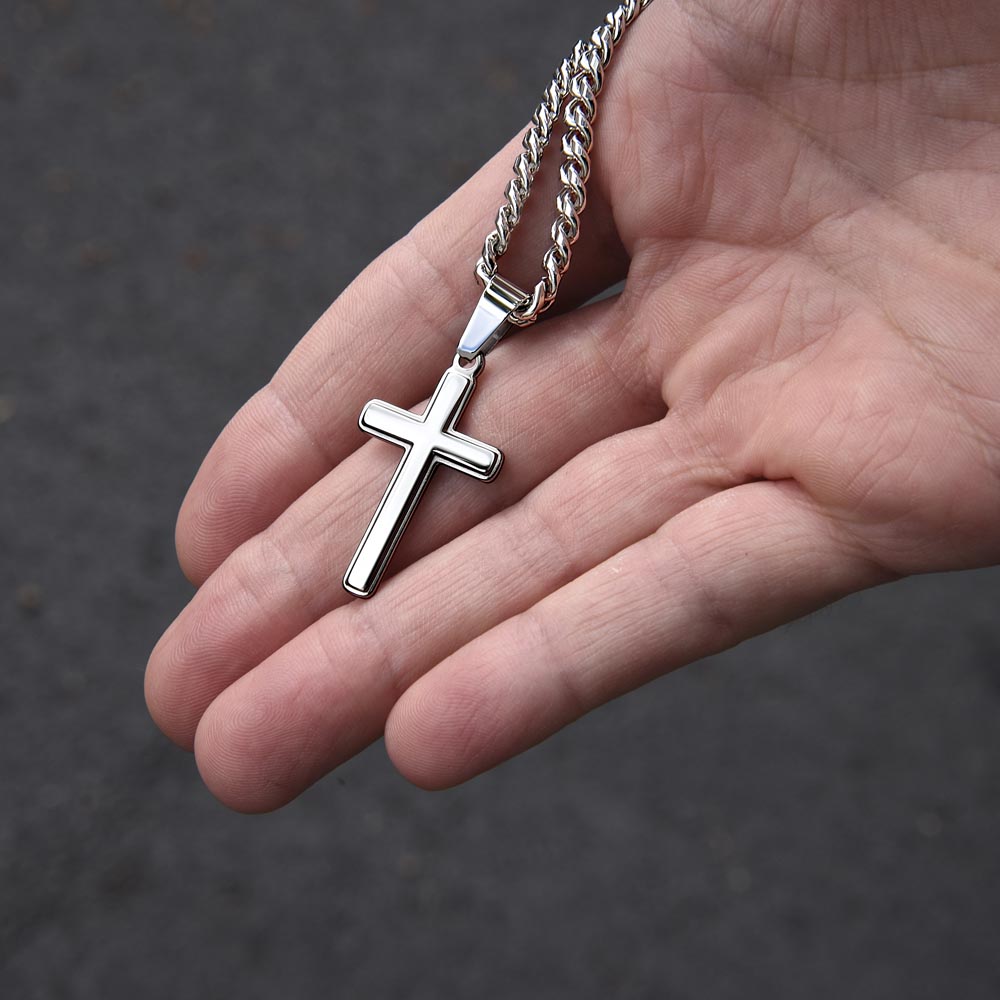 Cuban Link Chain with Artisan Cross