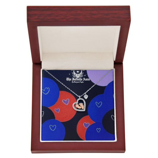Baby Feet Heart Necklace